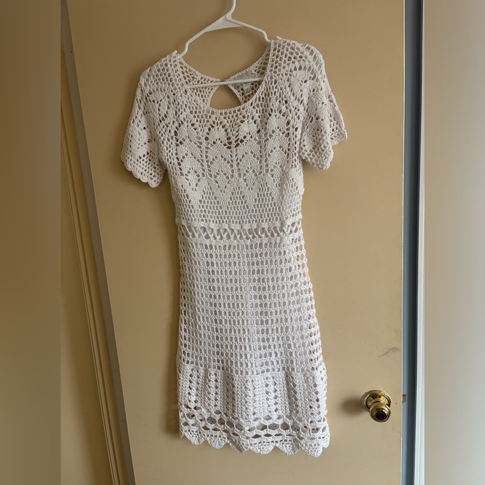 Cotton Crochet Dress~Size S